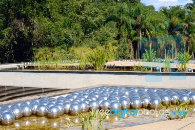 Inhotim Public Art Museum In The Brazilian State Of Minas Gerais… Stock Photo