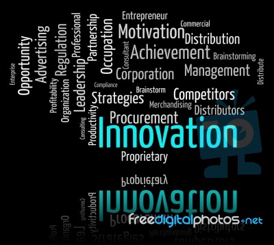 Innovation Word Indicates New Idea And Improve Stock Image