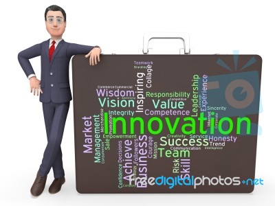 Innovation Words Represents Text Creativity And Conception Stock Image