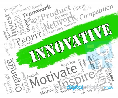 Innovative Words Represents Creative Breakthrough And Ideas Stock Image