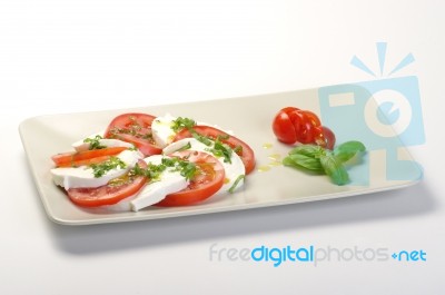 Insalata caprese Stock Photo