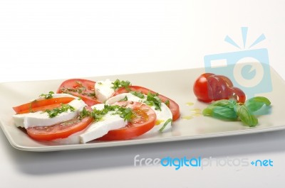 Insalata caprese Stock Photo