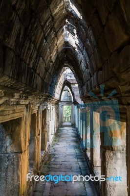 Inside Of An Old Temple Stock Photo