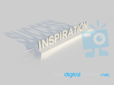 Inspiration = Success Stock Image