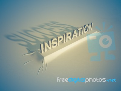 Inspiration = Success Stock Image