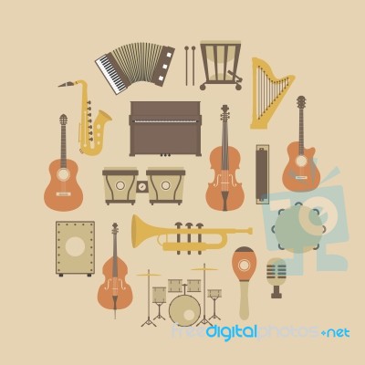 Instrument Icon Stock Image