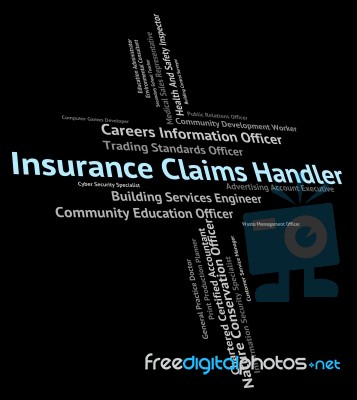 Insurance Claims Handler Represents Insures Claiming And Protect… Stock Image