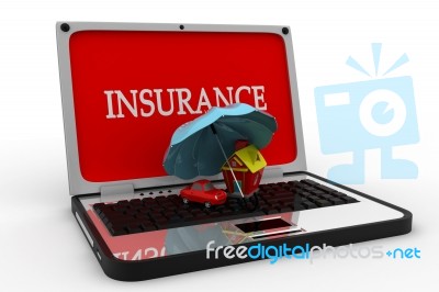 Insurance Enter Key Stock Image