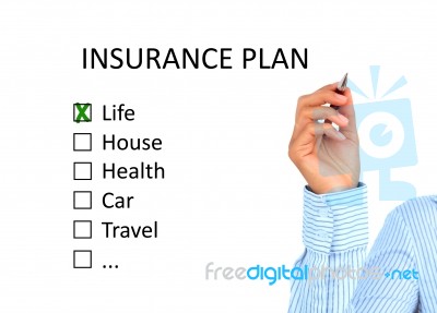 Insurance Plan Stock Photo