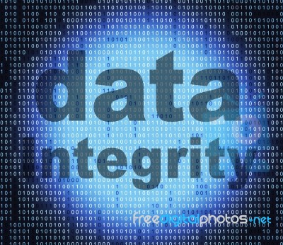 Integrity Data Shows Reliable Sincerity And Uprightness Stock Image