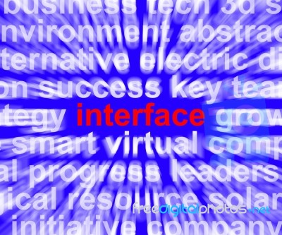 Interface Word Stock Image