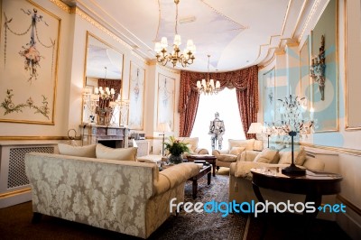 Interior Of A Modern Living Room Stock Photo