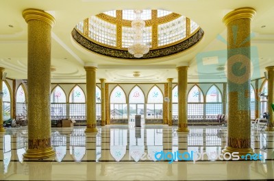 Interior Of Mosque In Panyee Island Stock Photo