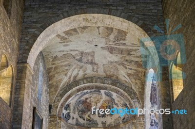 Interior Of St Georges Basilica In Prague Stock Photo