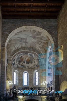 Interior Of St Georges Basilica In Prague Stock Photo