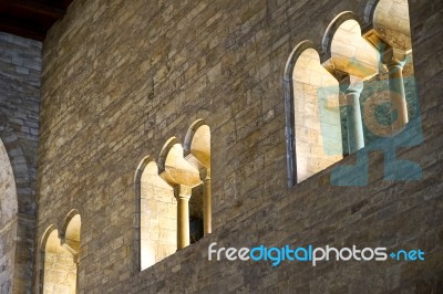 Interior Of St Georges Basilica In Prague Stock Photo