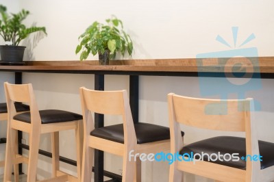 Interior Of Street Coffee Shop Stock Photo