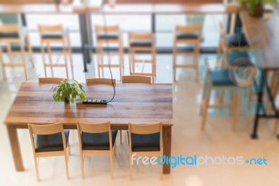 Interior Of Street Coffee Shop Stock Photo