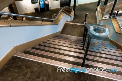 Interior Of The Millennium Centre In Cardiff Stock Photo