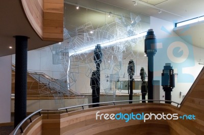 Interior Of The Millennium Centre In Cardiff Stock Photo