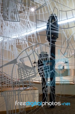 Interior Of The Millennium Centre In Cardiff Stock Photo