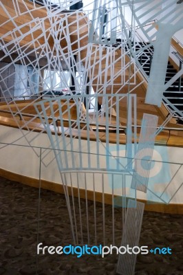 Interior Of The Millennium Centre In Cardiff Stock Photo