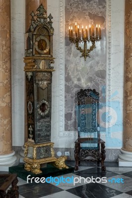 Interior Of The Wilanow Palace In Warsaw Stock Photo