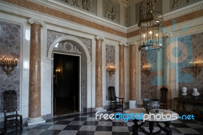 Interior Of The Wilanow Palace In Warsaw Stock Photo