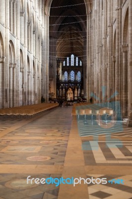 Interior View Ely Cathedral Stock Photo