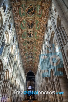 Interior View Ely Cathedral Stock Photo