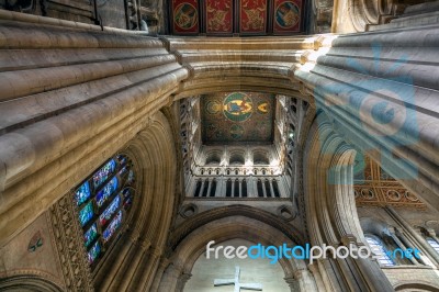 Interior View Ely Cathedral Stock Photo