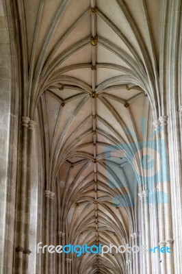 Interior View Of Canterbury Cathedral Stock Photo