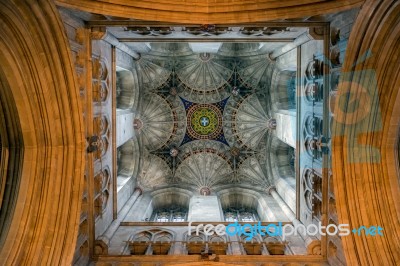 Interior View Of Canterbury Cathedral Stock Photo