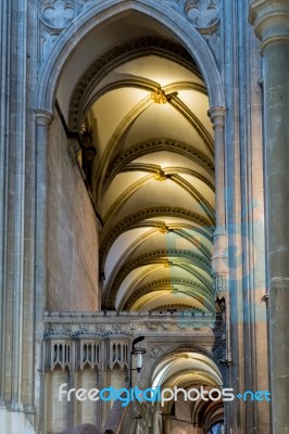 Interior View Of Canterbury Cathedral Stock Photo