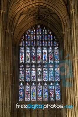 Interior View Of Canterbury Cathedral Stock Photo