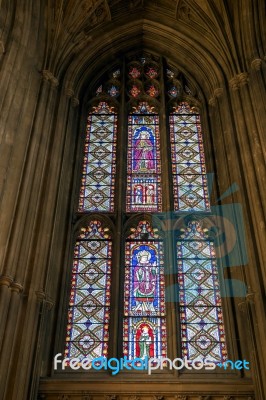 Interior View Of Canterbury Cathedral Stock Photo