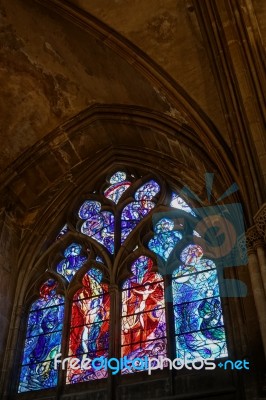 Interior View Of Cathedral Of Saint-etienne Metz Lorraine Mosell… Stock Photo