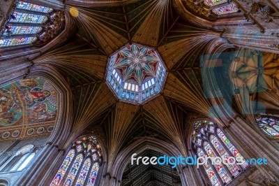 Interior View Of Ely Cathedral Stock Photo