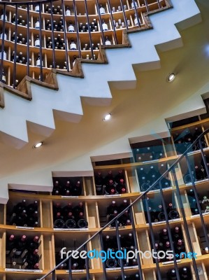 Interior View Of L'intendant Wine Shop In Bordeaux Stock Photo