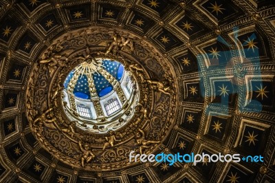 Interior View Of  Sienna Cathedral Stock Photo