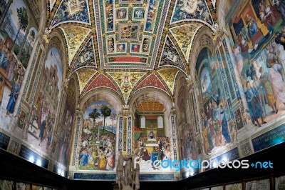 Interior View Of  Sienna Cathedral Stock Photo