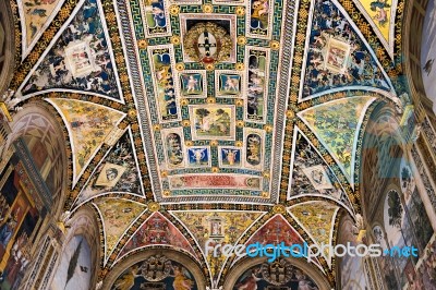 Interior View Of  Sienna Cathedral Stock Photo