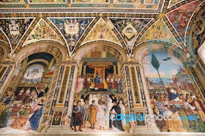 Interior View Of  Sienna Cathedral Stock Photo