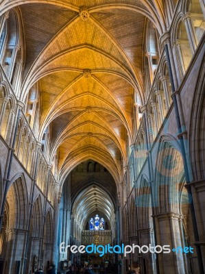 Interior View Of Southwark Cathedral Stock Photo