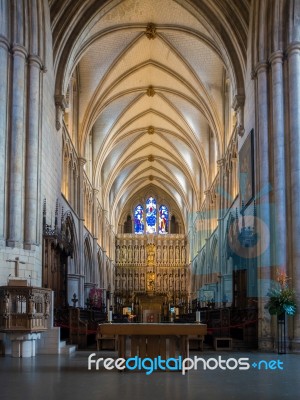 Interior View Of Southwark Cathedral Stock Photo