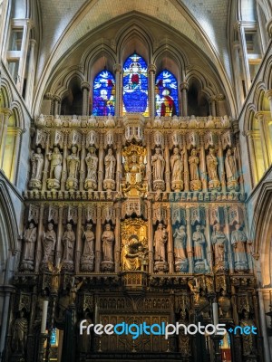 Interior View Of Southwark Cathedral Stock Photo