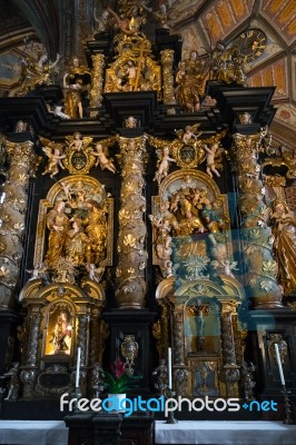 Interior View Of St. Wolfgang Parish And Pilgrimage Church Stock Photo