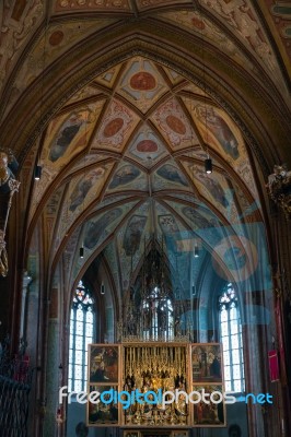 Interior View Of St. Wolfgang Parish And Pilgrimage Church Stock Photo