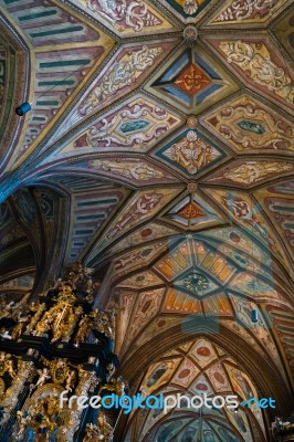 Interior View Of St. Wolfgang Parish And Pilgrimage Church Stock Photo