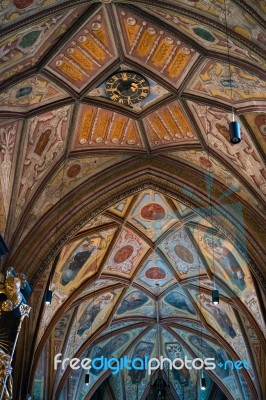 Interior View Of St. Wolfgang Parish And Pilgrimage Church Stock Photo